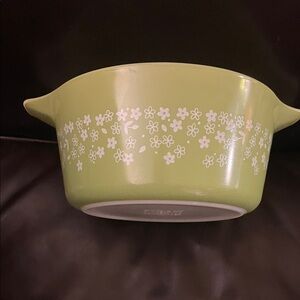 Vintage Pyrex Spring Blossom (Crazy Daisy) Casserole Bowls-3